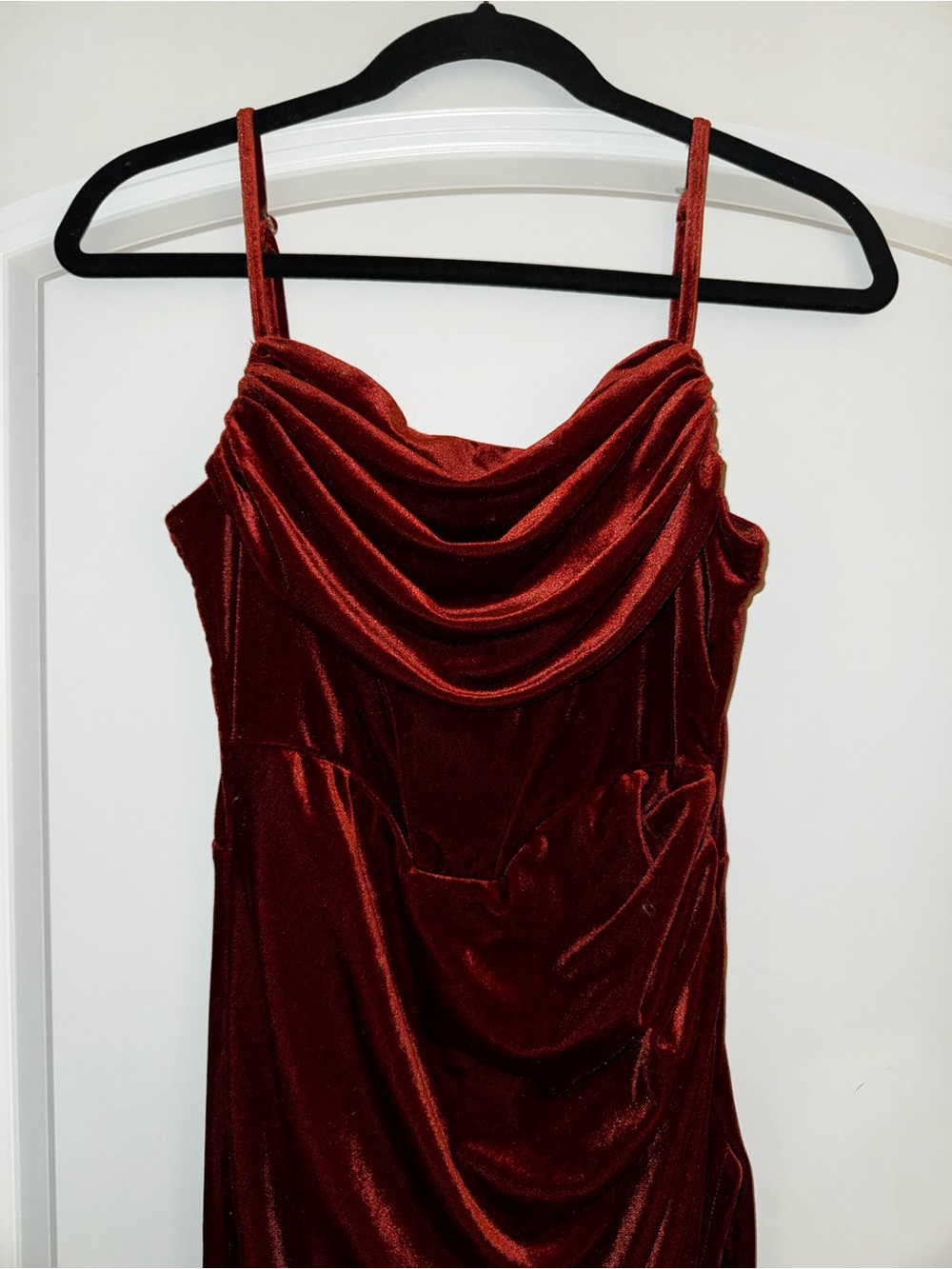 Baltic Born Cinnamon Velvet Slip Dress